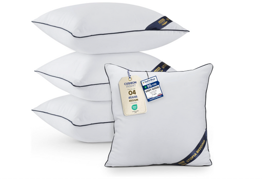 380 X NEW UTOPIA BEDDING 18" X 18" THROW PILLOW INSERTS | RRP £4,366 | BULK CLEARANCE