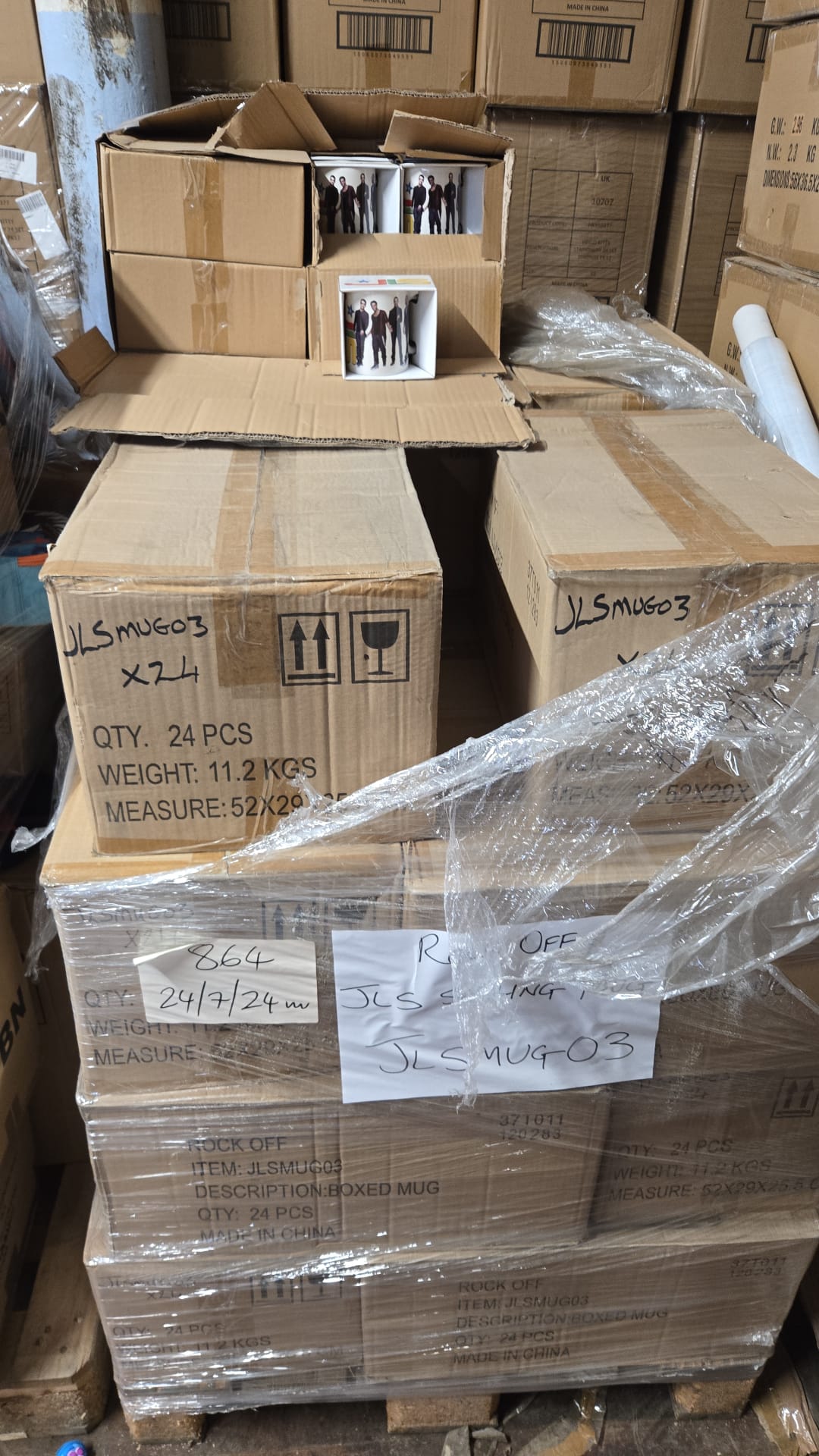 400X CHARACTER MUGS PALLET – BOXED & BRAND NEW – WHOLESALE JOBLOT