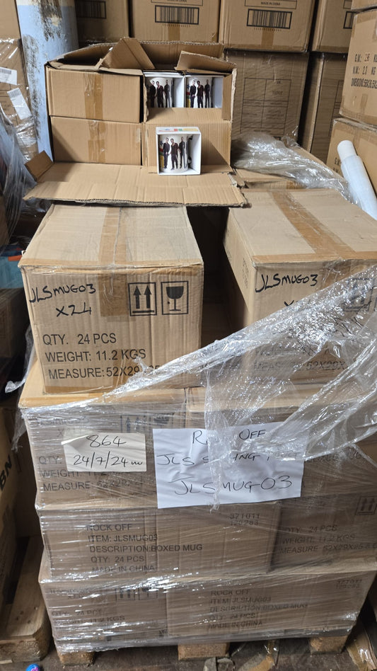 400X CHARACTER MUGS PALLET – BOXED & BRAND NEW – WHOLESALE JOBLOT
