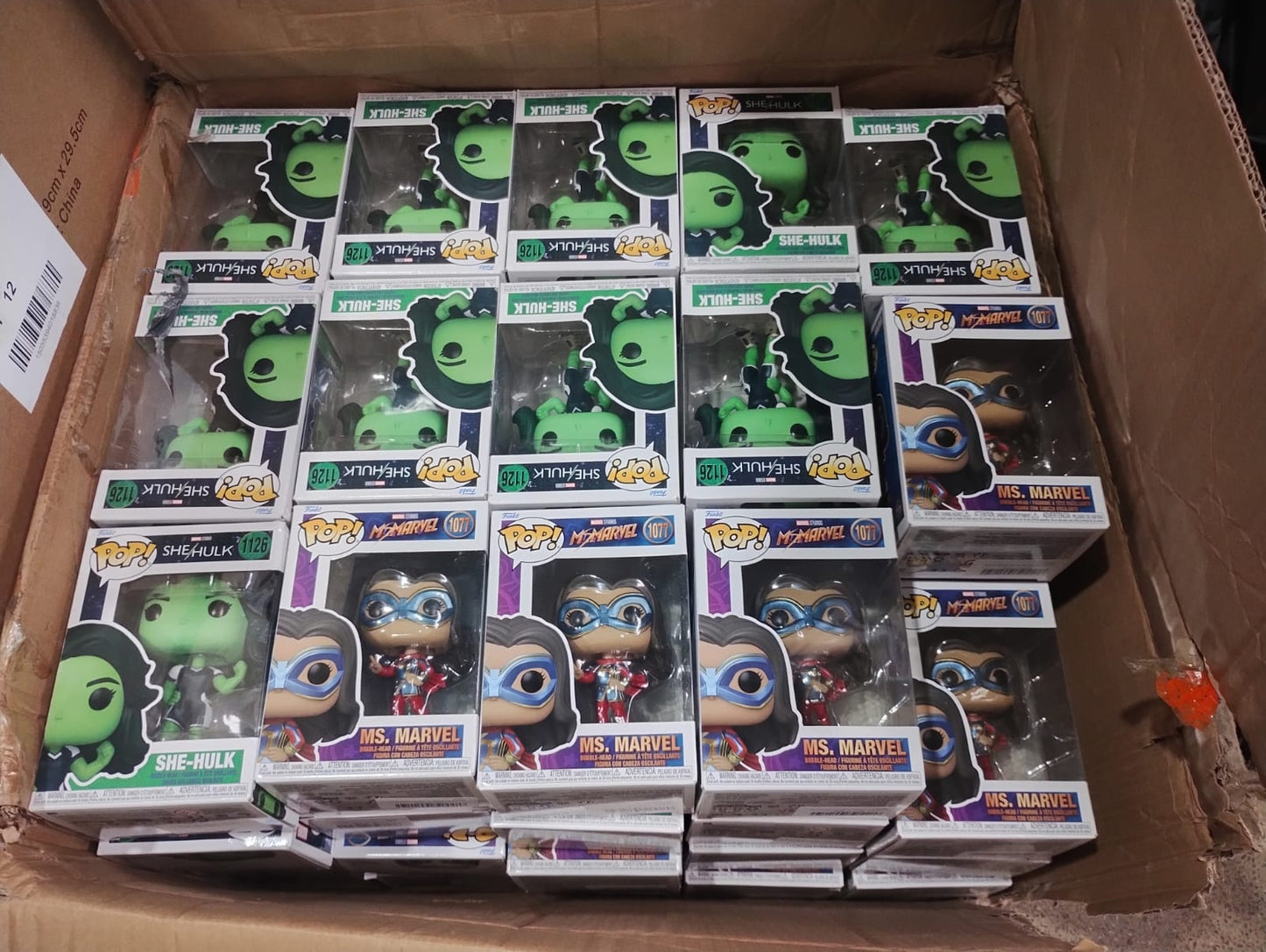 60X FUNKO POP FIGURES – SHE‑HULK & MS. MARVEL – NEW IN ORIGINAL PACKAGING
