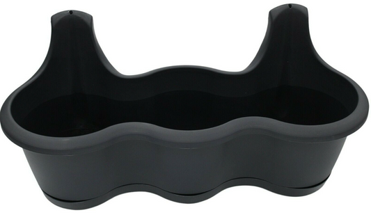 116X NEW PROSPERPLAST - DREZ520-S433 - 52CM HANGING PLANTER BOX - ANTHRACITE