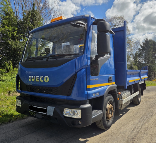 **(ONLY 123K MILEAGE)** 2017 IVECO EUROCARGO 75-160 7.5T DROPSIDE TIPPER