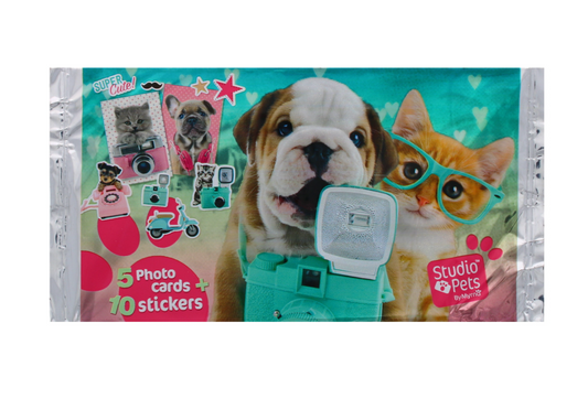 1700 X STUDIO PETS 3 CARDS & 10 STICKERS