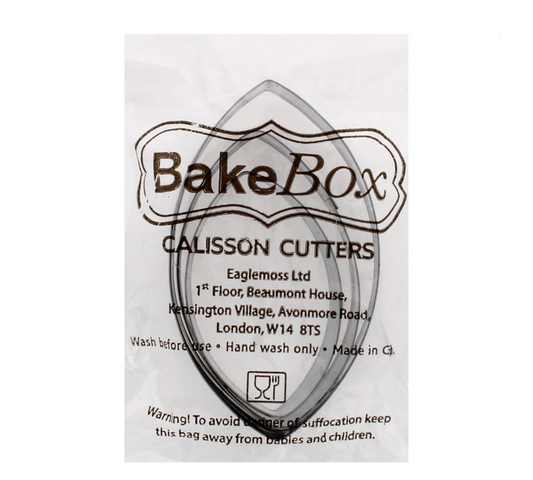 450 X BAKE BOX CALISSON CUTTERS 3 PC