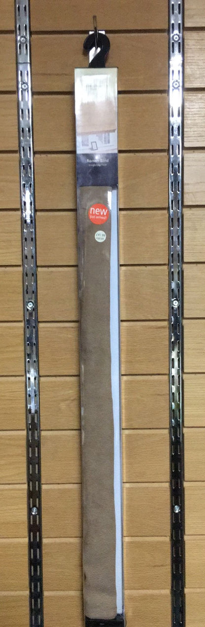 76X BUFF SUEDE ROMAN BLINDS - BEIGE FAWN - (WIDTH) 90X (DROP) 180CM