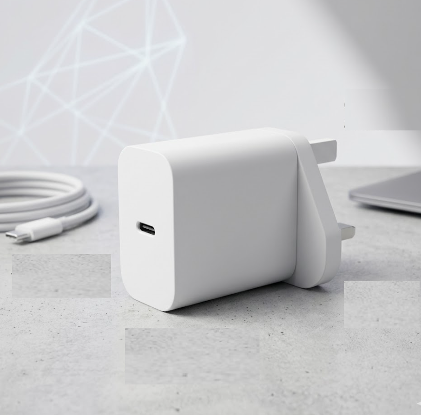 356 X BRAND NEW 3PIN USB-C 20W WALL CHARGER WHITE, BULK