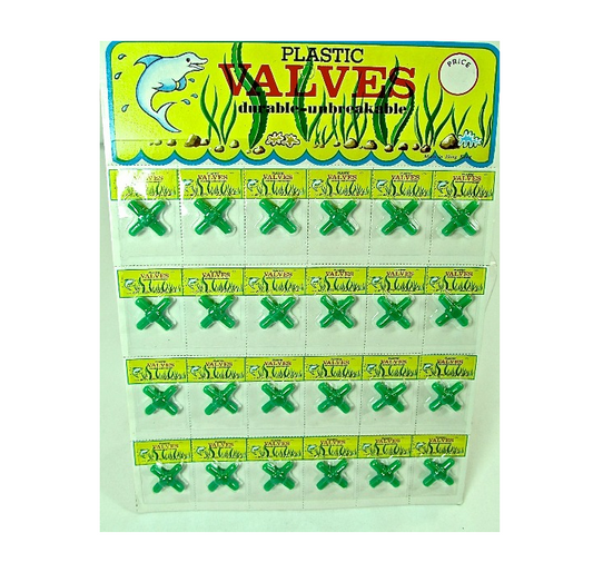24 X FISH TANK PLASTIC VALVES UNBREAKABLE-3WAY