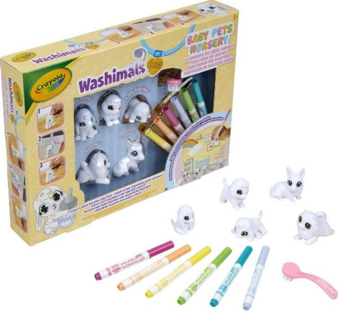 20 X NEW CRAYOLA WASHIMALS BABY PETS NURSERY