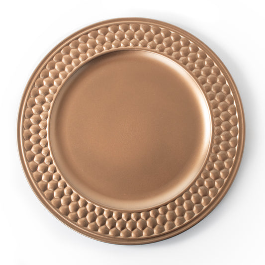 291 X NEW AKX100250 - 33CM METALLIC PLATE - BRONZE