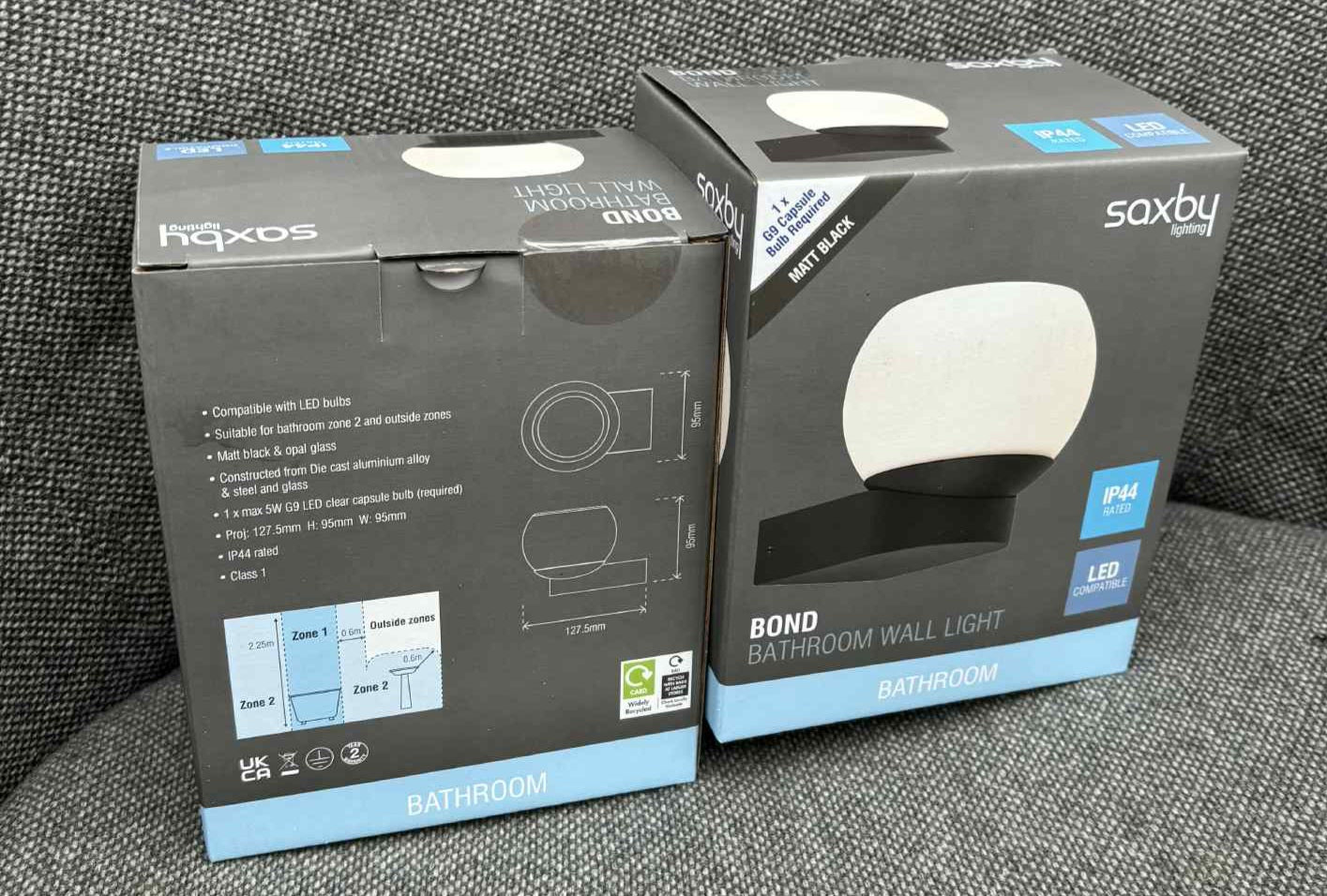 BATHROOM OR KITCHEN WALL LIGHTS NEE £19.99 EACH 20X