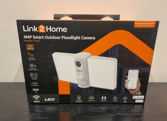 LINK2HOME 4MP SMART OUTDOOR FLOODLIGHT SECURITY CAMERA
