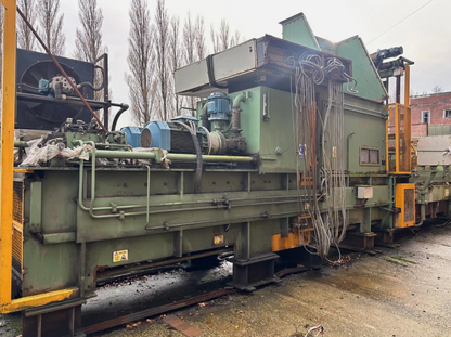 1997 LYNDEX BIGRO 80 CARDBOARD BALER WITH INFEED CONVEYOR