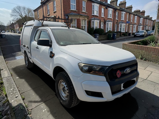 **(ONLY 47K MILEAGE)** 2016 FORD RANGER XL 4X4 DCB TDCI 2198CC DIESEL MANUAL PICK UP IN WHITE