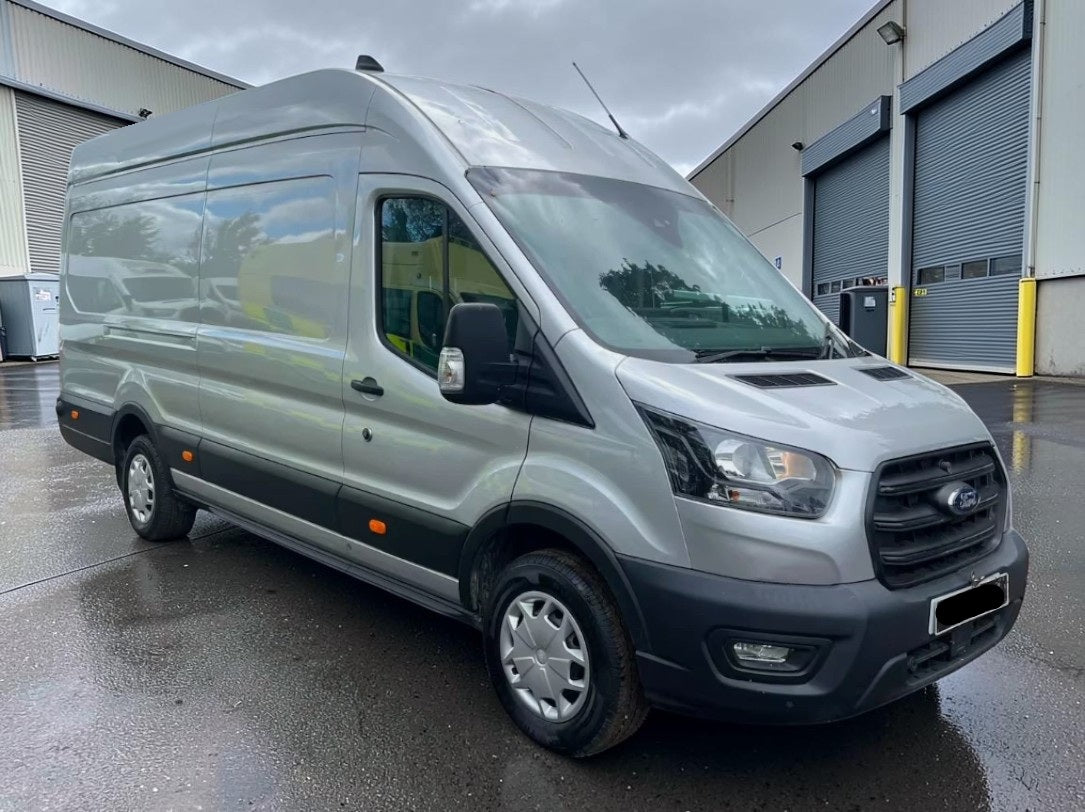 **(ONLY 70K MILEAGE)** 2023 FORD TRANSIT T350 130 BHP TREND EXLWB EXHIGH ROOF JUMBO L4 H3 (73 REG)