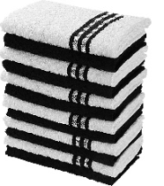 36 X NEW UTOPIA TOWELS BLACK KITCHEN TOWELS | RRP £746 | BULK CLEARANCE