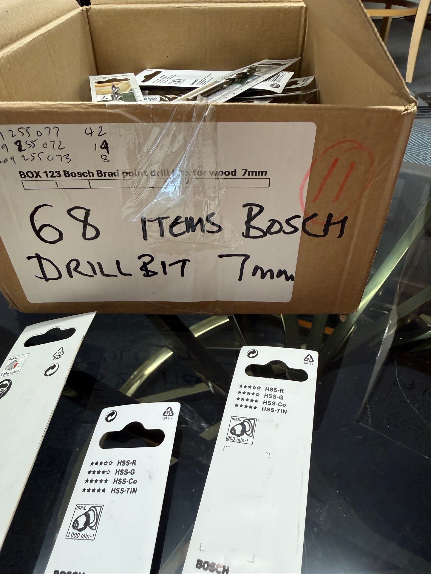 68 X GENUINE BOSCH 5MM & 7MM DRILL BITS MIXED LOT – BRAND NEW RETAIL PACKED – RRP OVER £400