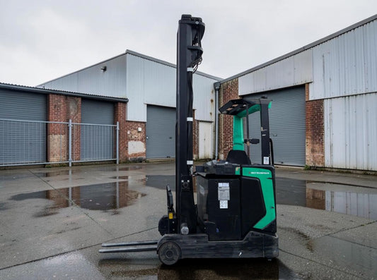 **(INCLUDES CHARGER)** 2018 MITSUBISHI RB14N2HS ELECTRIC REACH TRUCK