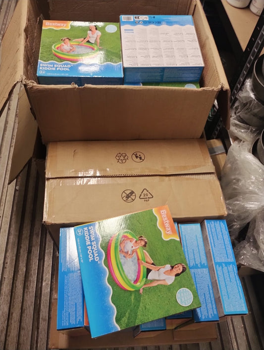 BESTWAY KIDDIE POOL – SWIM SQUAD – AGE 2+ – 68 PACK JOBLOT – BRAND NEW