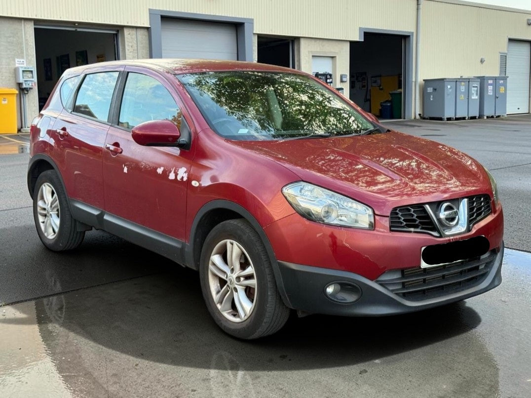 **(ONLY 96K MILEAGE)** 2010 NISSAN QASHQAI ACENTA DCI 1.5 MANUAL RED SUV >>--NO VAT ON HAMMER--<<