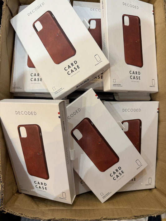 DECODED LEATHER CASE FOR IPHONE 11 SERIES NEW X30 PIECES