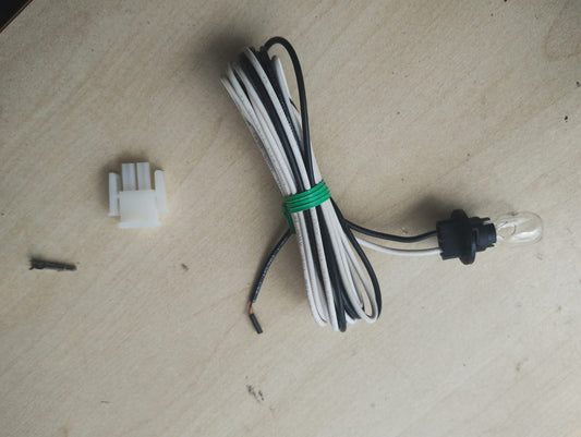 SPA HOT TUB LIGHT 12V 8' WIRE BULB PART AMP PLUG 2 PIN - NEW