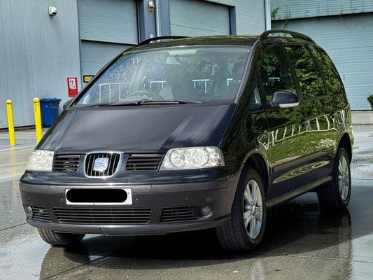 2009 SEAT ALHAMBRA S TDI 1968CC DIESEL MANUAL MPV BLACK >>--NO VAT ON HAMMER--<<