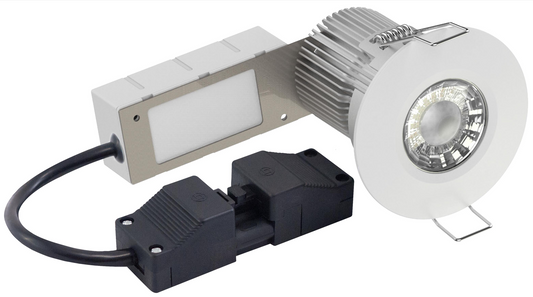 40 X LED FIRE & ACOUSTIC RATED DOWN LIGHT-W.WHITE