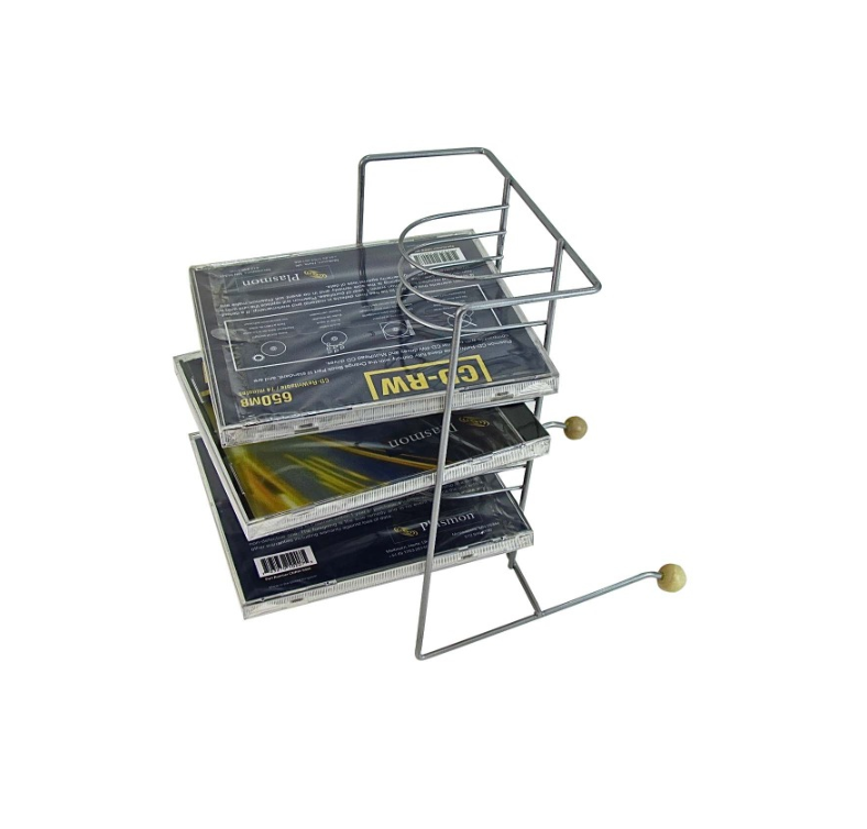 480 X 12 CD RACK TOWER SLIVER MATT