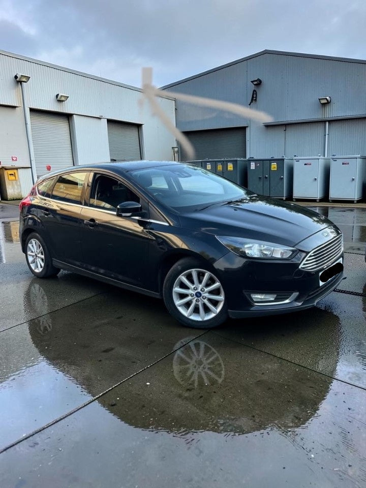 2016 FORD FOCUS TITANIUM TDCI 1.5L DIESEL MANUAL HATCHBACK BLACK >>--NO VAT ON HAMMER--<<