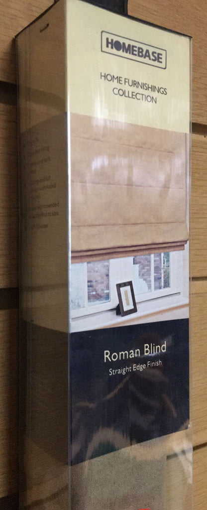 76X BUFF SUEDE ROMAN BLINDS - BEIGE FAWN - (WIDTH) 90X (DROP) 180CM