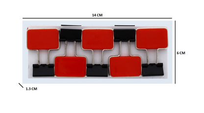 50 X 10PK METAL BULLDOG CLIP WITH GRIP