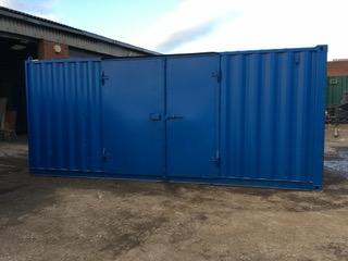 20FT USED STORAGE CONTAINER – SIDE ACCESS, PLY LINED & WIRED
