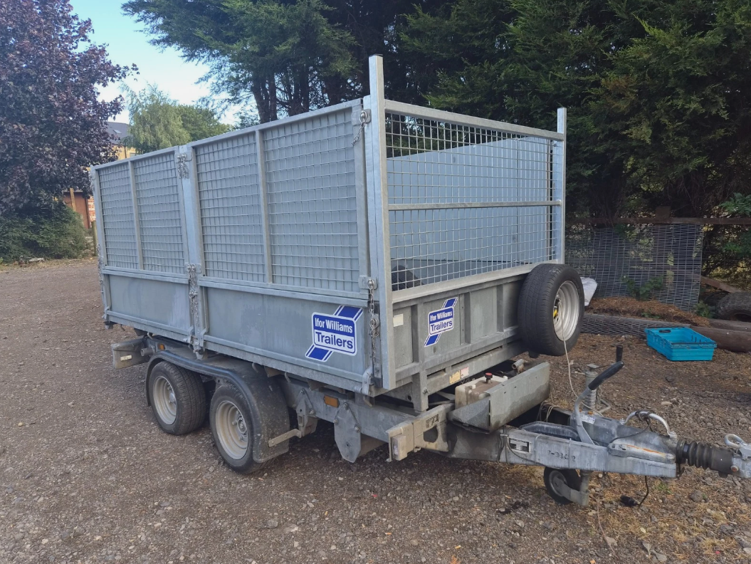 IFOR WILLIAMS CAGED TIPPER TRAILER >>--NO VAT ON HAMMER--<<