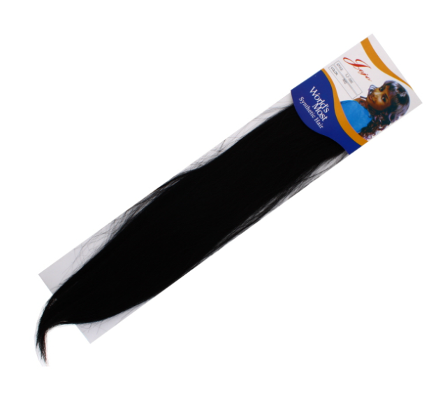 12 X HAIR EXTENSION BLACK COLOUR