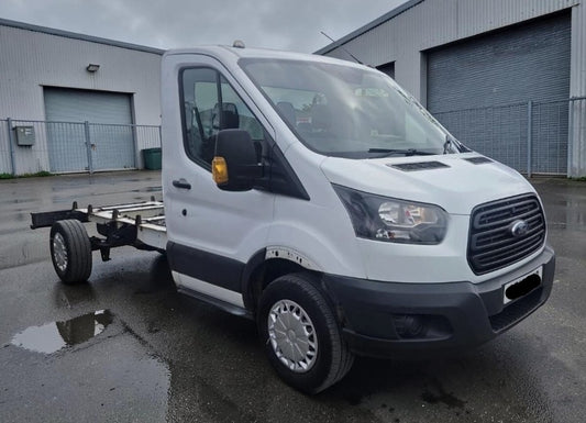 2018 FORD TRANSIT 350 1996CC DIESEL MANUAL CHASSIS CAB WHITE
