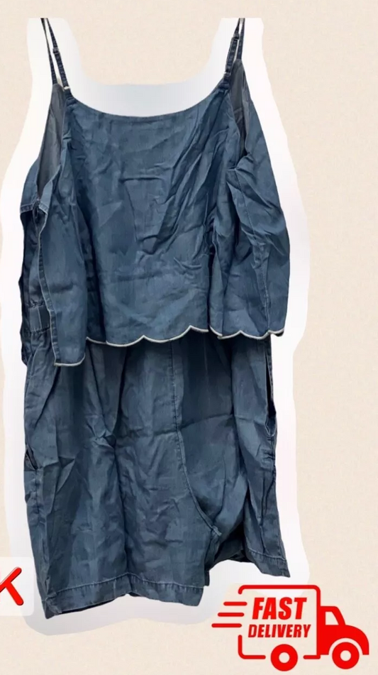 SIMPLE BEE JOB LOT BLUE JEAN JUMP SUIT SIZES 16 LOT 2 SET