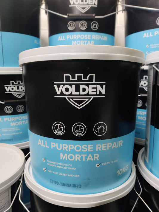 PALLET OF 10 BUCKETS OF VOLDEN ALL PURPOSE REPAIR MORTAR 10KG