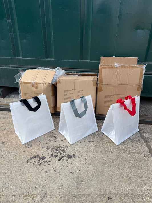 300 X PP WOVEN EVERYDAY TOTE BAGS