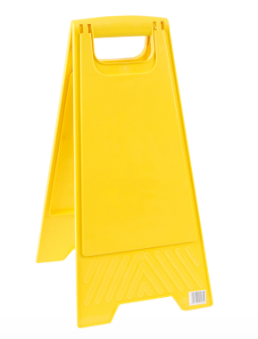 45 X UNPRINTED WET FLOOR SIGN