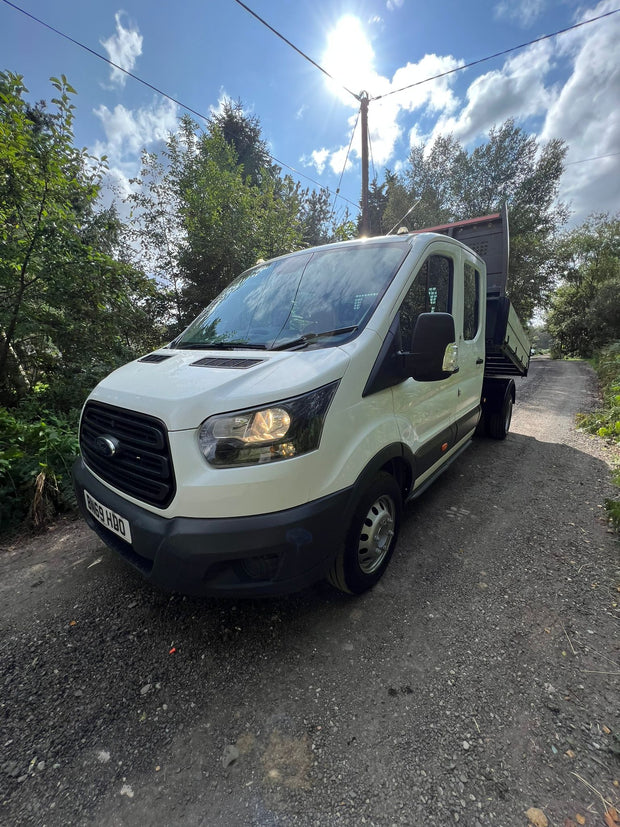 GREAT EXAMPLE FORD TRANSIT TIPPER 2020 DOUBLE CAB TWIN WHEEL EURO 6 ONLY 99K MILES