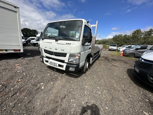 2012 MITSUBISHI FUSO CANTER: ROBUST FLATBED AUTOMATIC RWD 173K MILES