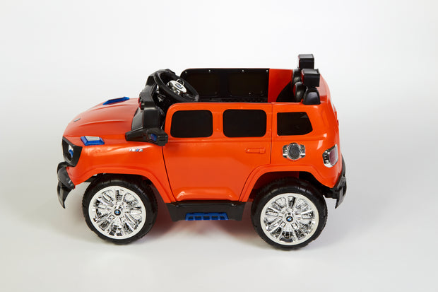 ORANGE KIDS ELECTRIC RIDE ON CAR WITH PARENTAL CONTROL BRAND NEW BOXED
