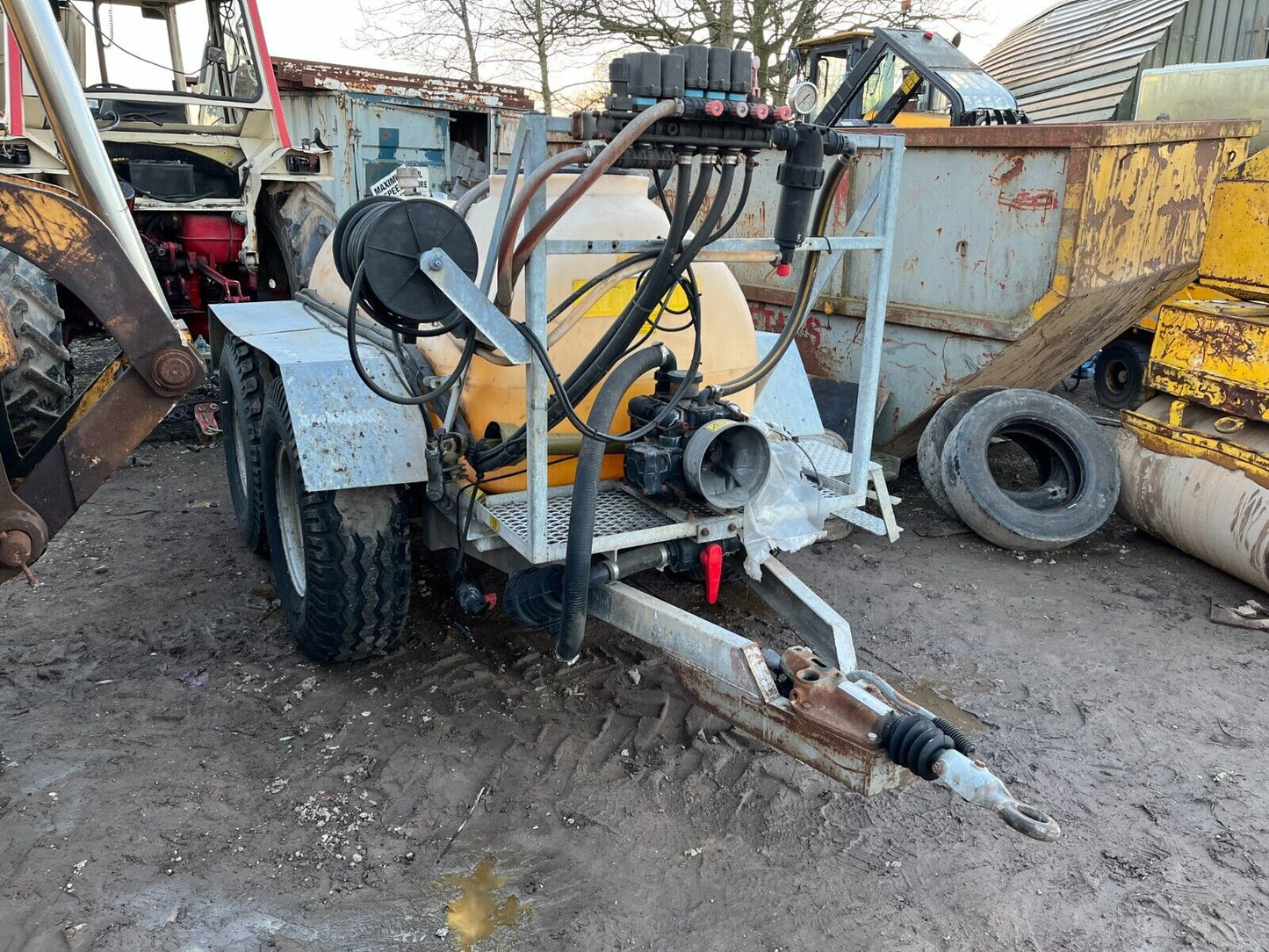 Bid on ARAG 4663 PTO MOBILE PRESSURE WASHER BOWSER AGRICULTURAL CROP WEED SPRAYER- Buy &amp; Sell on Auction with EAMA Group