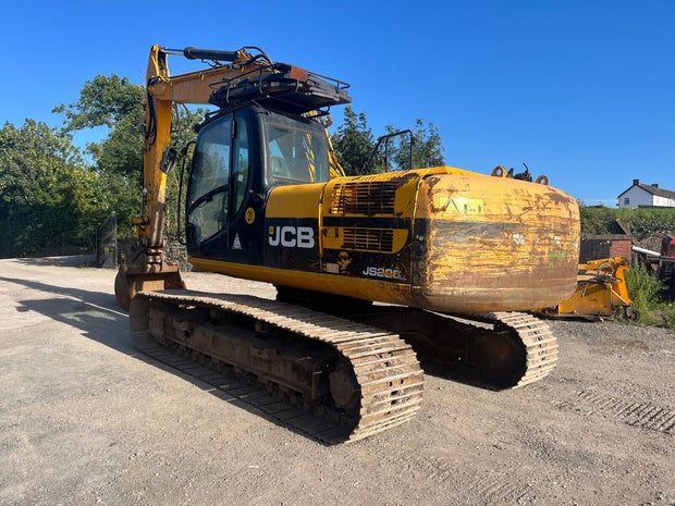 2010 JCB JS 220 EXCVAVATOR DIGGER 11000 HRS UNDERCARRIAGE 90% TWIN LINE PIPEWORK