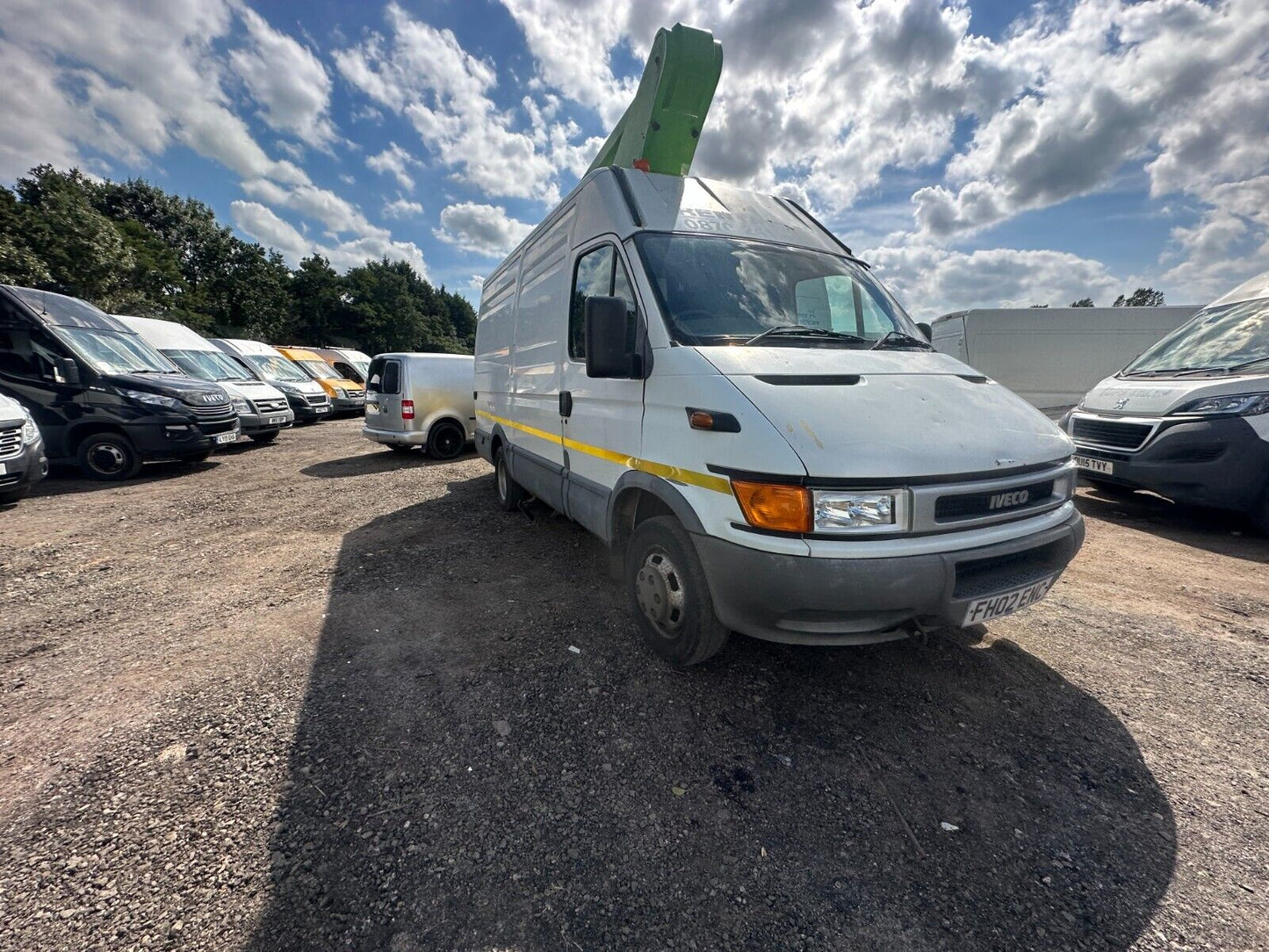 Bid on PRICED TO CLEAR - 2002 IVECO-FORD CHERRY PICKER WHITE WORK VAN ONLY 135K MILES (NO VAT ON HAMMER)- Buy &amp; Sell on Auction with EAMA Group
