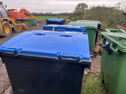 Bid on 1 X PLASTIC 660 LITRE TRADE WHEELIE BIN FORKLIFT POCKETS - CHOICE OF 15 SKIPS- Buy &amp; Sell on Auction with EAMA Group