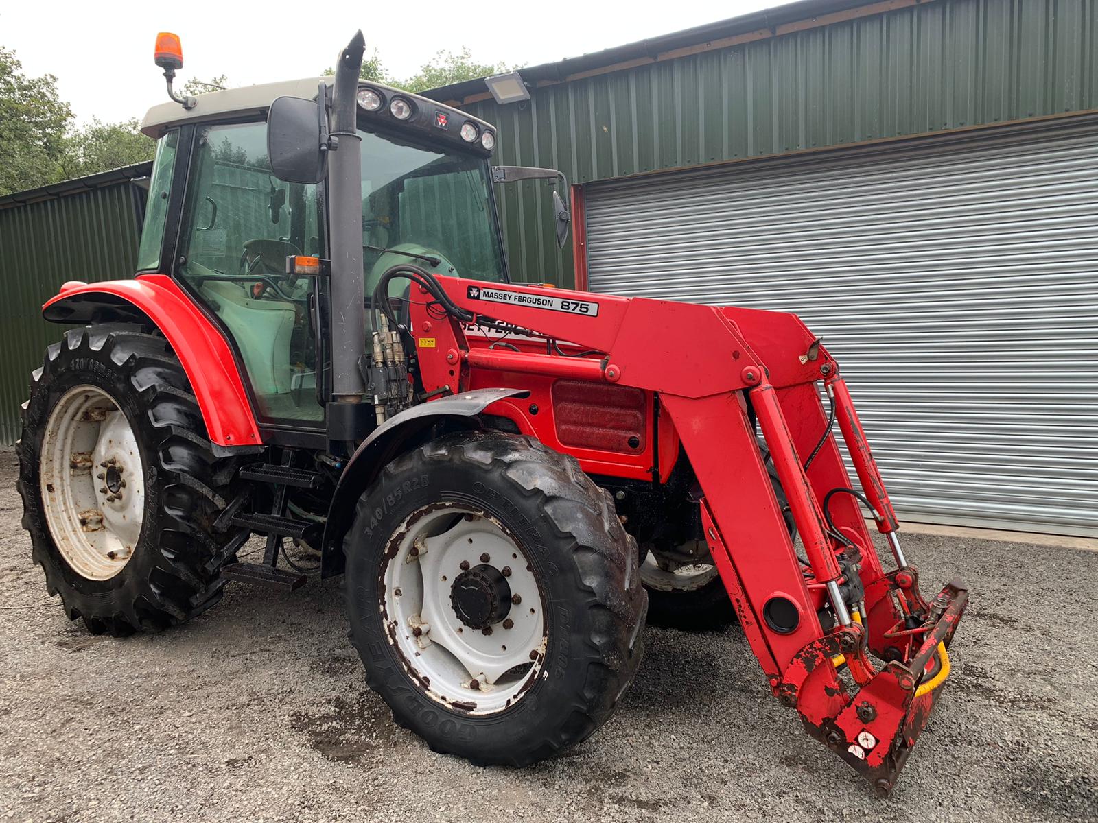 Bid on MASSEY FERGUSON 6455 TRACTOR WITH POWER LOADER 100HP- Buy &amp; Sell on Auction with EAMA Group