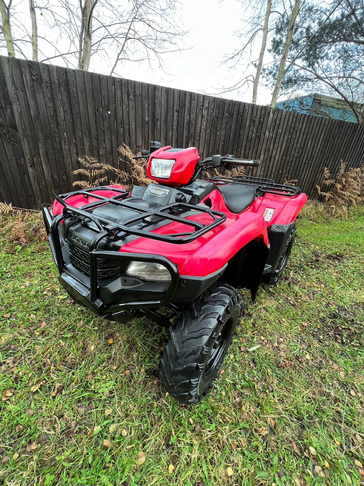 Bid on HONDA TRX 500 2X4 4X4 + DIFF LOCK LOW HOURS AND MILES START RUNS- Buy &amp; Sell on Auction with EAMA Group