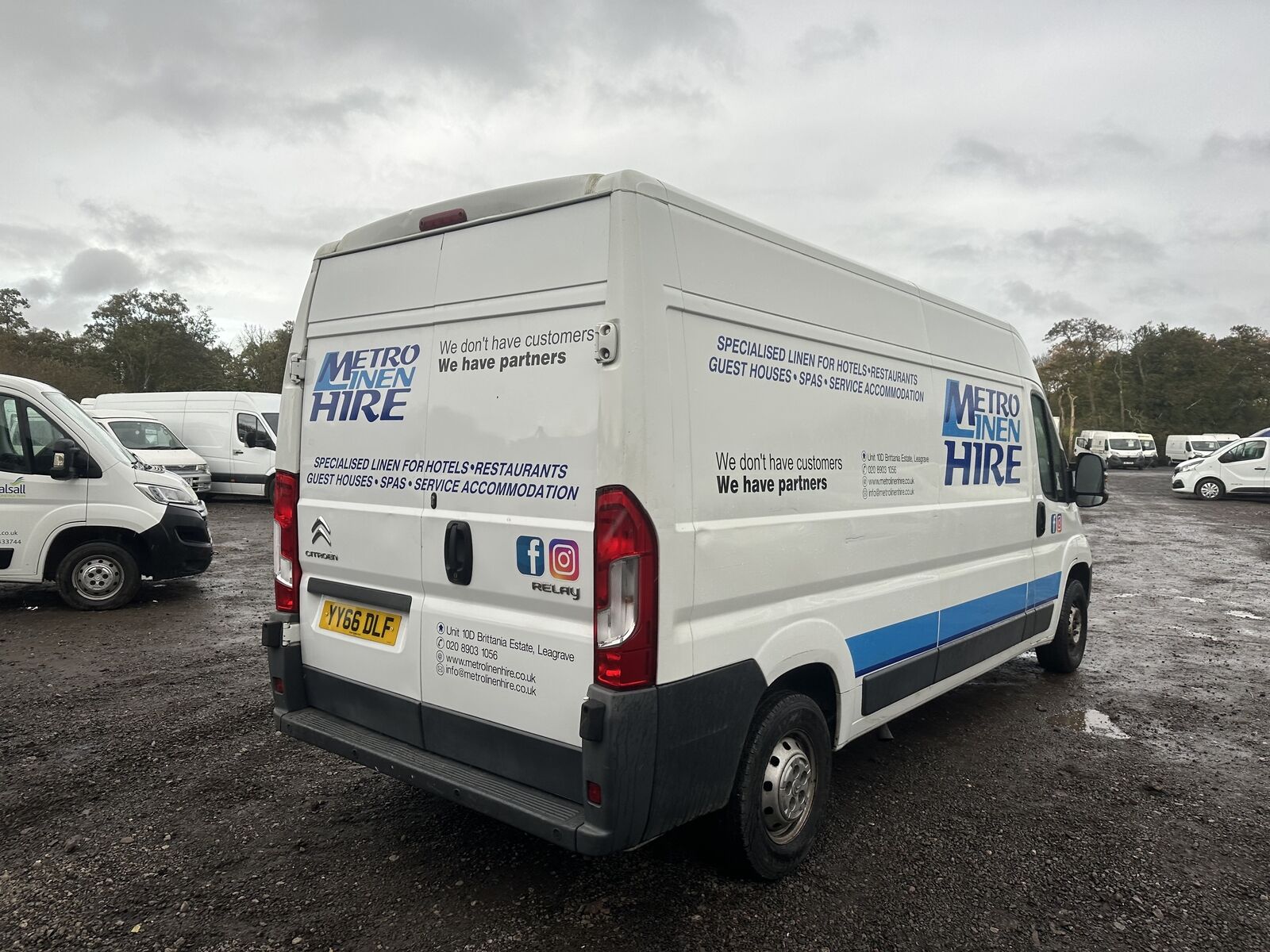 Bid on WHITE PANEL VAN MYSTERY: CITROEN RELAY 66 PLATE - - NO VAT ON HAMMER- Buy &amp; Sell on Auction with EAMA Group