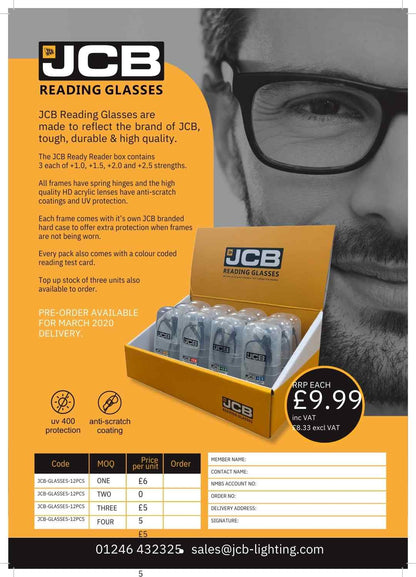 Bid on BRANDED GOODS - APPROX RSP £4100 - JCB - DURACELL - STANLEY (LIGHT BULBS, READING GLASSES)- Buy &amp; Sell on Auction with EAMA Group